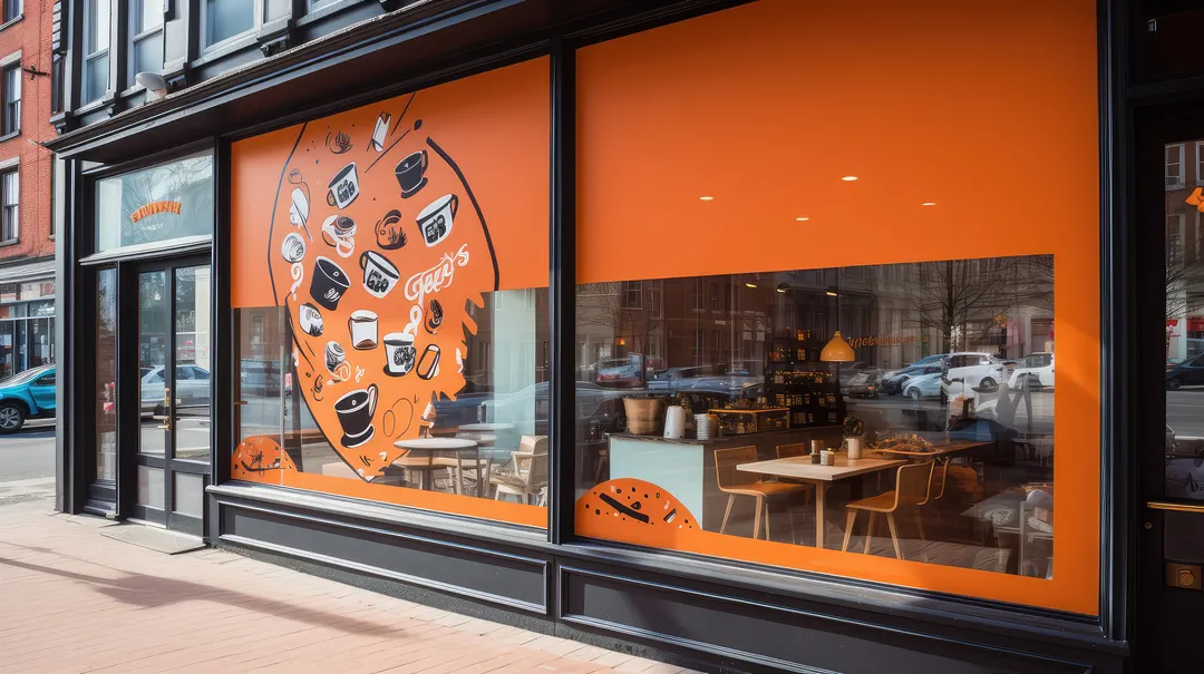 promotional storefront signage